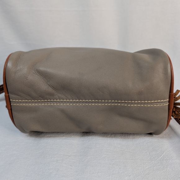 Dooney & Bourke Wexford Leather Mini Zip Crossbody Tan Camel - Picture 10 of 13